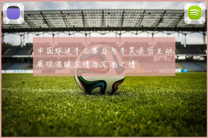 中国球迷李云赛后与李昊亲密互动展现温暖友情与宠溺之情